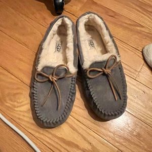 Grey UGG moccasins